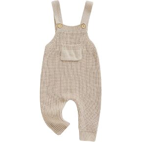 Infant Baby Girl Boy Fall Winter Sweater Romper Pants Knit Jumpsuit Overall One Piece Outfit Clothes