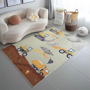 Kids Rug, Graffiti Cozy Beach Carpet for Playroom 4x6, Children's Play Mat Cute Rugs for Nursery, Colorful Play Rug for Bedroom, Area Rugs for Kids