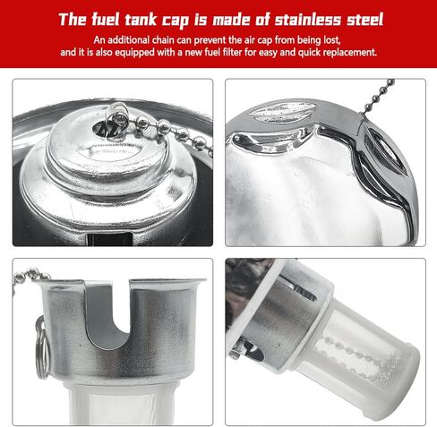 17620-Z4H-900 Metal Gas Cap King Size Fit for Honda GX160 GX200 GX270 GX390 for Predator 196cc 212cc engine for Coleman CT200U CT200UEX BT200X Fuel Tank Lid Cap Replacement 17620Z4H900 in Kuwait