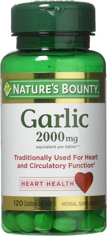 Nature's Bounty Garlic 2000mg, Tablets 120 ea (Pack of 6) in Saudi Arabia