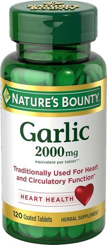 Nature's Bounty Garlic 2000mg, Tablets 120 ea (Pack of 6) in Saudi Arabia