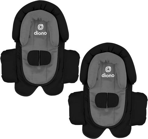 Diono Cuddle Soft 2-pack 2-in-1 وسادة دعم الجسم لرأس الطفل لحديثي الولادة وسادة إدراج مقعد السيارة فائقة النعومة، مثالية لمقاعد السيارات للأطفال الرضع، مقاعد السيارة القابلة للتحويل، عربات الأطفال، التوت البري الأرجواني in Kuwait