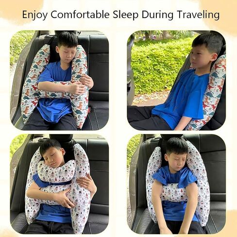 H-Shape Car Seat Pillow for Kids and Adults Universal Car Sleeping Head Support Aircraft Travel Pillows Travel Neck Rest Car Seat Pillow Neck Support Pillow for Carseat Long-Distance Sleeping in Kuwait