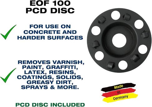C.S. Unitec Electric Paint Stripper - Paint Stripper for Wood, Metal, Concrete, Decks, Siding, More - EOF 100 Carbide Paint Remover Machine Removes: Dry Paint, Varnish, Latex, More - Made in Germany in Saudi Arabia