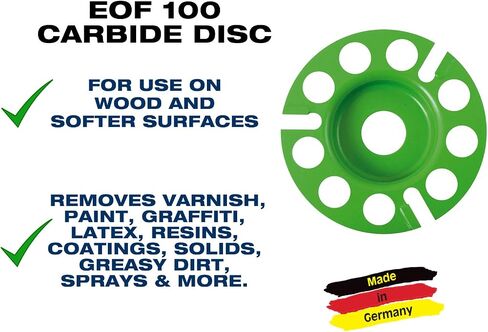 C.S. Unitec Electric Paint Stripper - Paint Stripper for Wood, Metal, Concrete, Decks, Siding, More - EOF 100 Carbide Paint Remover Machine Removes: Dry Paint, Varnish, Latex, More - Made in Germany in Saudi Arabia