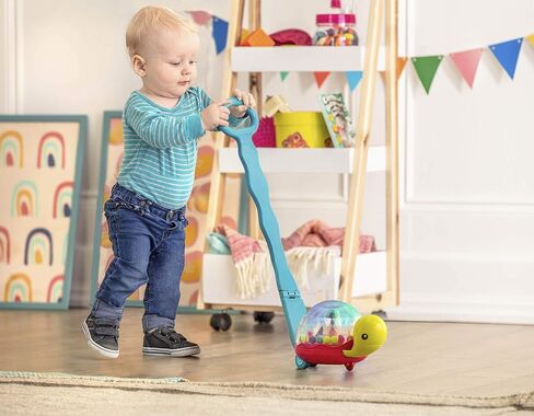 B. toys – Ball Popper & Walker – Push Toy for Baby, Toddler – Light-Up Turtle Toy for Crawling Or Walking – Removable Handle – 1 Year + – Walk 'n' POP! in Saudi Arabia