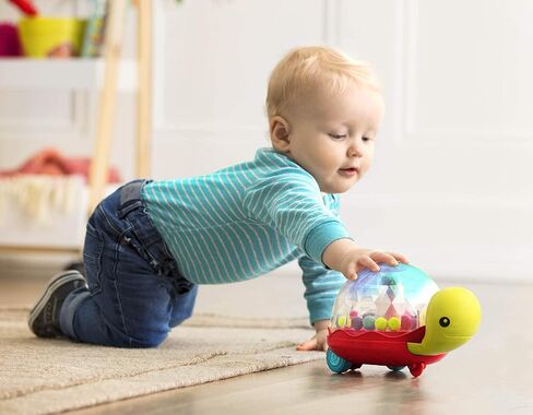 B. toys – Ball Popper & Walker – Push Toy for Baby, Toddler – Light-Up Turtle Toy for Crawling Or Walking – Removable Handle – 1 Year + – Walk 'n' POP! in Saudi Arabia