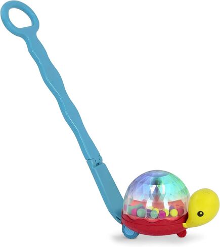 B. toys – Ball Popper & Walker – Push Toy for Baby, Toddler – Light-Up Turtle Toy for Crawling Or Walking – Removable Handle – 1 Year + – Walk 'n' POP! in Saudi Arabia