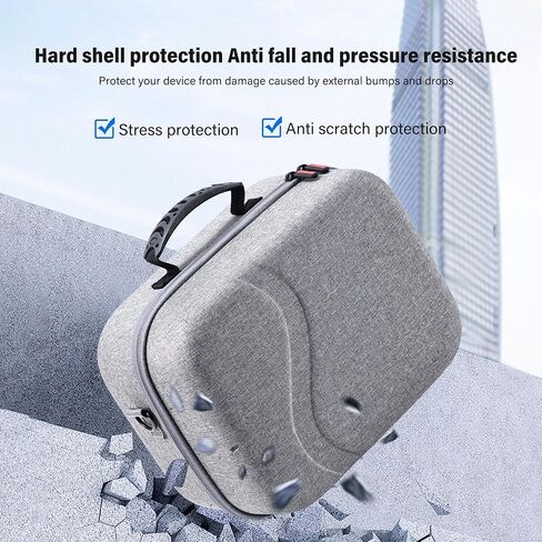 Large Carrying Case for Meta Quest 3S/3, Hard Travel Case Compatible With BOBOVR S3 Pro/KIWI Design Battery Head Strap, Controller and Accessory, Portable Hard Shell Bag, Black in Kuwait
