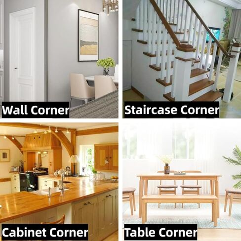 Gaahing Aluminum L Molding Corner Guards, Peel and Stick Trim for Wall Protection, Door Frame, Tile Edge (3Pcs x 4.26ft x 0.8in, Matte Gold) in Kuwait