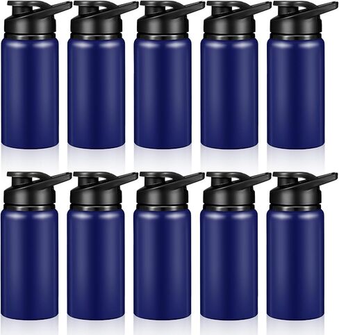 10 Pieces 20oz Reusable Aluminum Water Bottles Bulk Multicolor Outdoor Sports Water Bottles Multipack Travel Bottles for Gym, Hiking, Cycling, Camping, Fishing, Snap Lid in Saudi Arabia