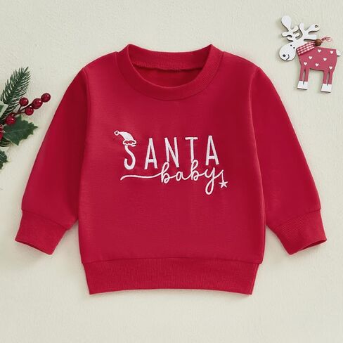 MAYUMMPY Toddler Girls Boys Christmas Outfit Crewneck Sweatshirts Long Sleeve Tops Shirt Pullovers Sweater Fall Clothes in Kuwait