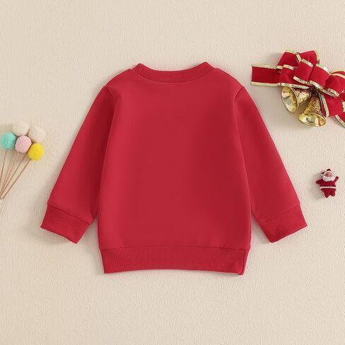 MAYUMMPY Toddler Girls Boys Christmas Outfit Crewneck Sweatshirts Long Sleeve Tops Shirt Pullovers Sweater Fall Clothes in Kuwait