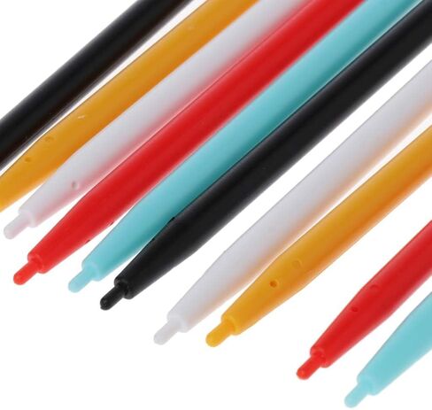 10Pcs Stylish Color Touch Stylus Pen Compatible for Wii U WIIU Gamepad Console Wii U Controllers Accessories in Saudi Arabia