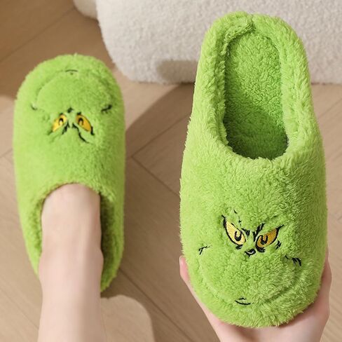 Christmas Slippers Funny Slippers Comfy Warm Furry House Shoes for Adults Men Women Christmas Shoes in Saudi Arabia