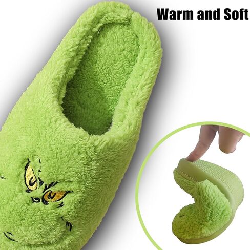 Christmas Slippers Funny Slippers Comfy Warm Furry House Shoes for Adults Men Women Christmas Shoes in Saudi Arabia