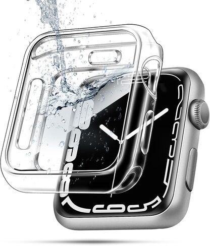 top4cus 42mm (Series 10) Cover Soft TPU Anti-Scratch Lightweight 42mm Iwatch Case All-Around Screen Protector, Optional Cases Compatible with Apple Watch Series 9/8/7/6/SE/SE2/5/4/3/2/1 - Dark Green in Kuwait