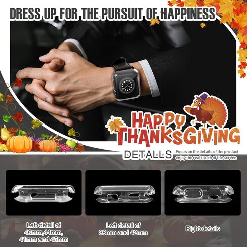 top4cus 42mm (Series 10) Cover Soft TPU Anti-Scratch Lightweight 42mm Iwatch Case All-Around Screen Protector, Optional Cases Compatible with Apple Watch Series 9/8/7/6/SE/SE2/5/4/3/2/1 - Dark Green in Kuwait