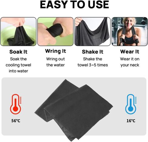 JBM Cooling Towel 40" X 12" Ice Towel Quick Dry Breathable Towel Soft Microfiber Towel for Sports, Camping, Beach, and Outdoor Activities (Pink) in Saudi Arabia