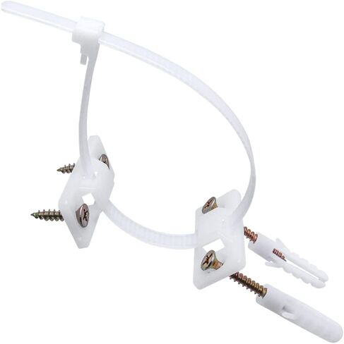 مجموعة مرساة حائطية لسلامة الأطفال من ميسي مكونة من 15 قطعة من أشرطة الأثاث المقاومة للطرف والقابلة للتعديل | مجموعة شديدة التحمل مضادة للطرف لخزانة رف الكتب in Kuwait