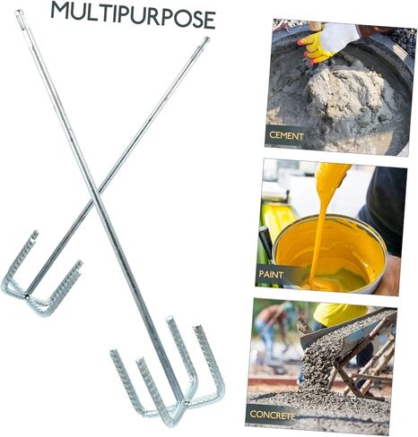 Homoyoyo Drywall Mud Mixing Wand Drill Mixer Drill Attachment Paddle Drill Bits for Concrete Power Tools Concrete Tools Drywall Mud Mixer Sticks Mixer Head 45# Steel Electric Mixer Drill in Saudi Arabia