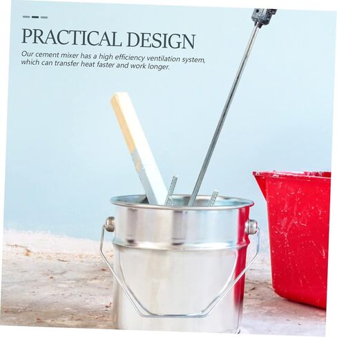 Homoyoyo Drywall Mud Mixing Wand Drill Mixer Drill Attachment Paddle Drill Bits for Concrete Power Tools Concrete Tools Drywall Mud Mixer Sticks Mixer Head 45# Steel Electric Mixer Drill in Saudi Arabia