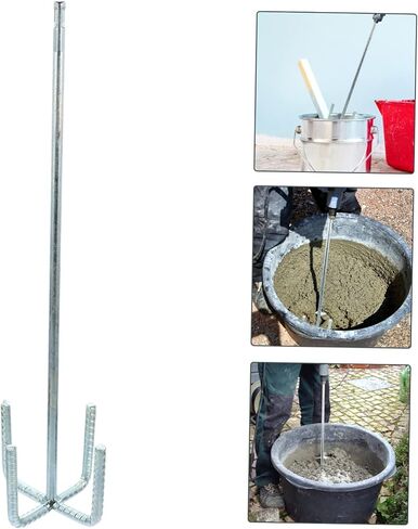 Homoyoyo Drywall Mud Mixing Wand Drill Mixer Drill Attachment Paddle Drill Bits for Concrete Power Tools Concrete Tools Drywall Mud Mixer Sticks Mixer Head 45# Steel Electric Mixer Drill in Saudi Arabia