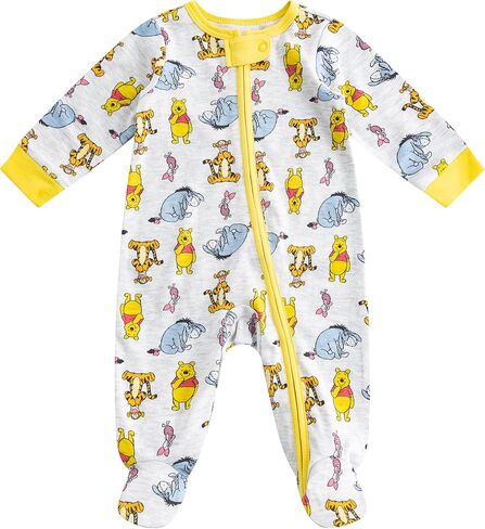 Disney Winnie the Pooh Baby Boys 2 Pack Sleep 'N Play Coveralls Footies for Newborn and Infant in Saudi Arabia