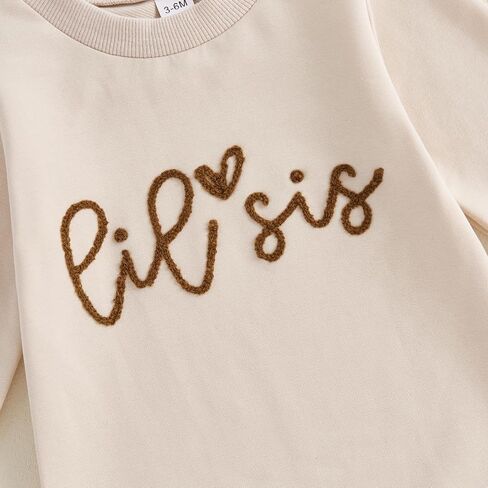 YINGISFITM Little Brother Little Sister Newborn Outfit Long Sleeve Sweatshirt Romper Infant Jumpsuit Fall Baby Girl Clothes in Saudi Arabia