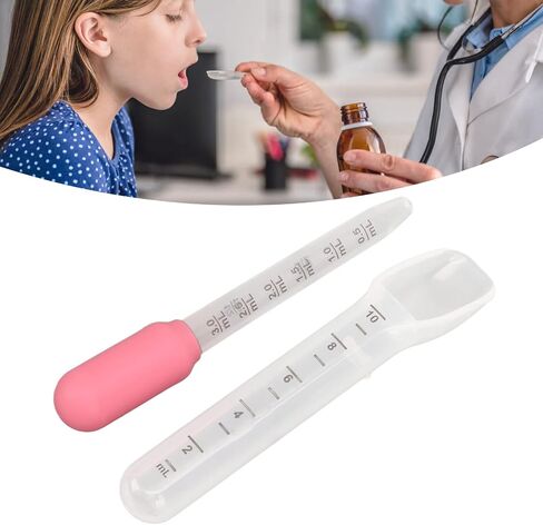 Baby Liquid Medicine Dropper Food Grade Soft Silicone Design Oral Medicine Baby Dispenser Kit (Pink) in Saudi Arabia