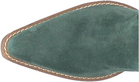 Dingo Womens Wild Child Fringe Snip Toe Casual Boots Over the Knee Mid Heel 2-3" - Green in Saudi Arabia