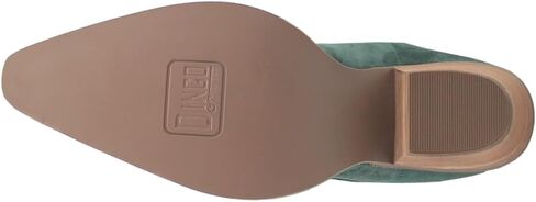 Dingo Womens Wild Child Fringe Snip Toe Casual Boots Over the Knee Mid Heel 2-3" - Green in Saudi Arabia