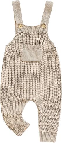 Infant Baby Girl Boy Fall Winter Sweater Romper Pants Knit Jumpsuit Overall One Piece Outfit Clothes in Saudi Arabia