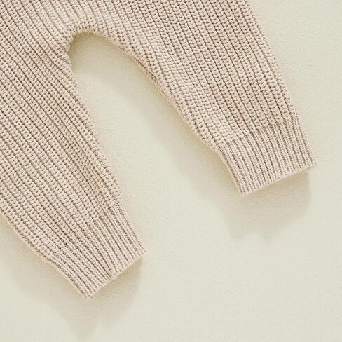 Infant Baby Girl Boy Fall Winter Sweater Romper Pants Knit Jumpsuit Overall One Piece Outfit Clothes in Saudi Arabia