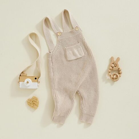 Infant Baby Girl Boy Fall Winter Sweater Romper Pants Knit Jumpsuit Overall One Piece Outfit Clothes in Saudi Arabia
