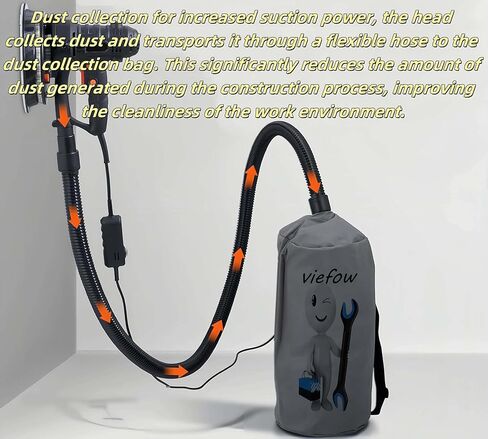 حقيبة تجميع الغبار تناسب حقيبة تجميع آلة طحن الجدران الخالية من الغبار، حقيبة تجميع الغبار الكهربائية لصنفرة الحوائط الجافة، مرفق أداة صنفرة الحوائط الجافة، ملحقات DIY in Kuwait