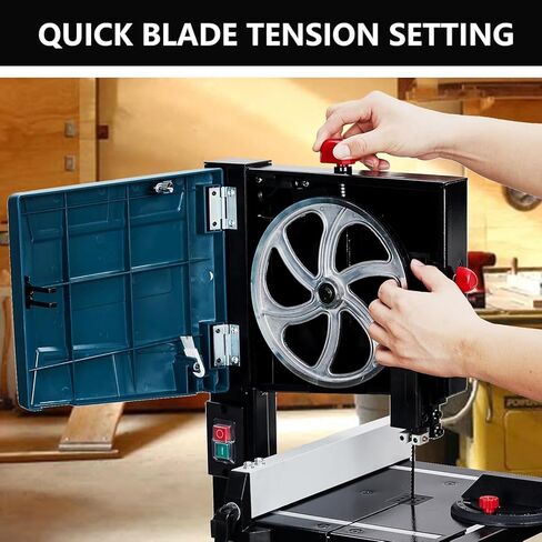 GAOMON Band Saw 8 Inch, 0-45 Tilting Range, 3A & 1800RPM Pure Copper Motor Bandsaw, Benchtop Band Saw with Fence and Miter Gauge, for Woodworking Aluminum in Saudi Arabia