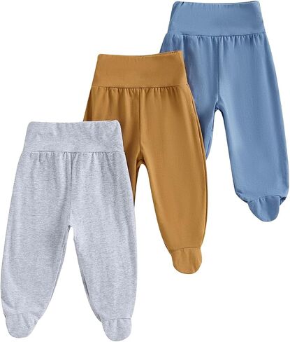 3Packs Unisex Baby Pants Newborn Baby Clothes Toddler Baby Pants Baby Soft Cotton Pants Fall Winter Outfit in Saudi Arabia