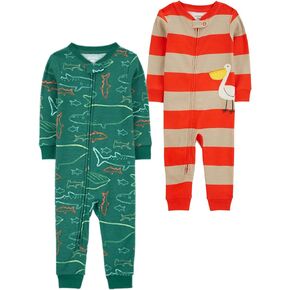 Carter's Boys' 2-Pack Cotton Footless Pajamas