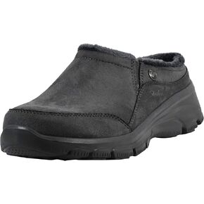Skechers Women's Easy Going-Latte-Twin Gore Slip-on Mule, Charcoal, 10 M US