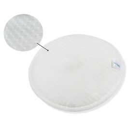 Organic Bamboo Nursing Pads - 10 Washable Reusable Ultra-Soft Leak-Proof Breathable Anti-Slip No Roll-Up ULT-Comfort for Sensitive Nipples Breastfeeding Pads with Wash Bag, Off White