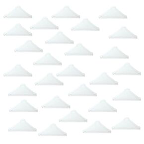 Mirror Corner Protectors- 20 Pcs Toughened Glass Corner Protector Ceramic Tile wrap Angle Plastic Bathroom Lens Right Angle（3x50mm）