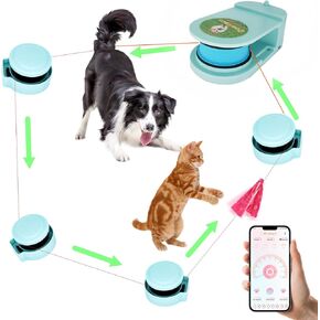 DC-1 Dog Toys for Large Dogs，Lure Coursing Machine,Dog Chase Toy Motorized Line，Dog Agility Course Backyard Set，Dog Toys (Green)