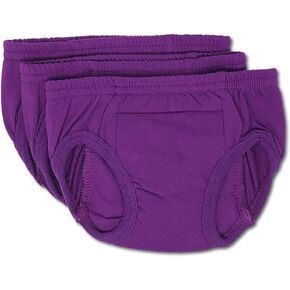Tiny Trainers ROOMIER Small Cotton Training Pants, for Babies & Toddlers, Elimination Communication or Potty Training - 3pack