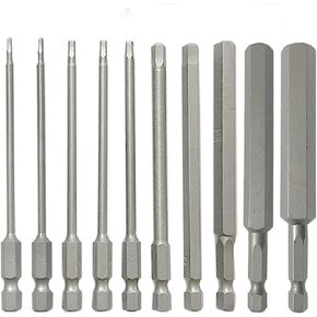 1/4" RC Hex Driver Bits 1.5mm 2mm 2.5mm 3mm 4mm 5mm 6mm 8mm 10mm 12mm Hex Head Allen Wrench Drill Bits Set for Screwdrivers Electric Screwgun/Power Drill(10PCS)
