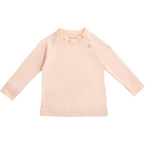 Long Sleeve Crew Neck Shirt, 100% Organic Pima Cotton, Security Tracker Pocket, Baby Infant Toddler Boy Girl