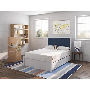 Original Kids Memory Foam Mattress, Organic Cotton Removable Cover, CertiPUR-US ® Certified Memory Foam, OEKOTEK-Certified Fabric, Maximum Pressure Relief (Full)