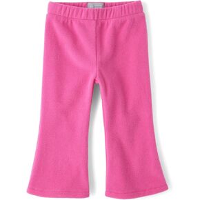 The Children's Place Baby Toddler Girls Warm Fleece Pull on Pants, Fall Fuchsia