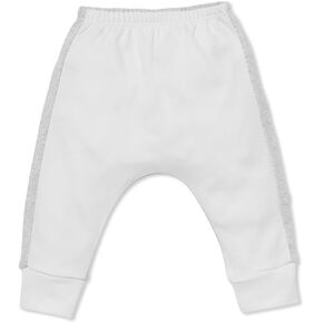 MORI Baby Harem Style Yoga Pants for Boys & Girls - Unisex Comfy Elastic Waist Trousers with Two Tone Design and Back Pocket