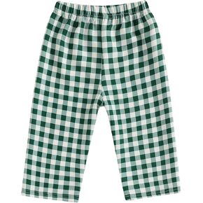 Toddler Baby Girl Boy Plaid Long Bloomers Harem Pants Basic Casual Summer Fall Comfy Bottoms Jogger Trousers